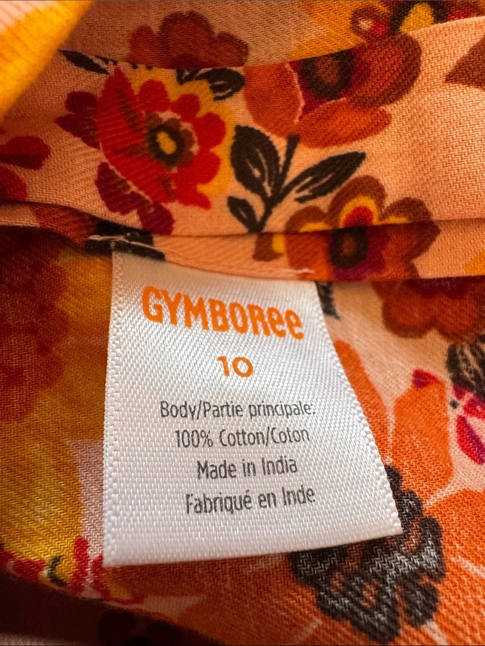 Gymboree Floral Tiered Dress in Pink, Orange & Yellow